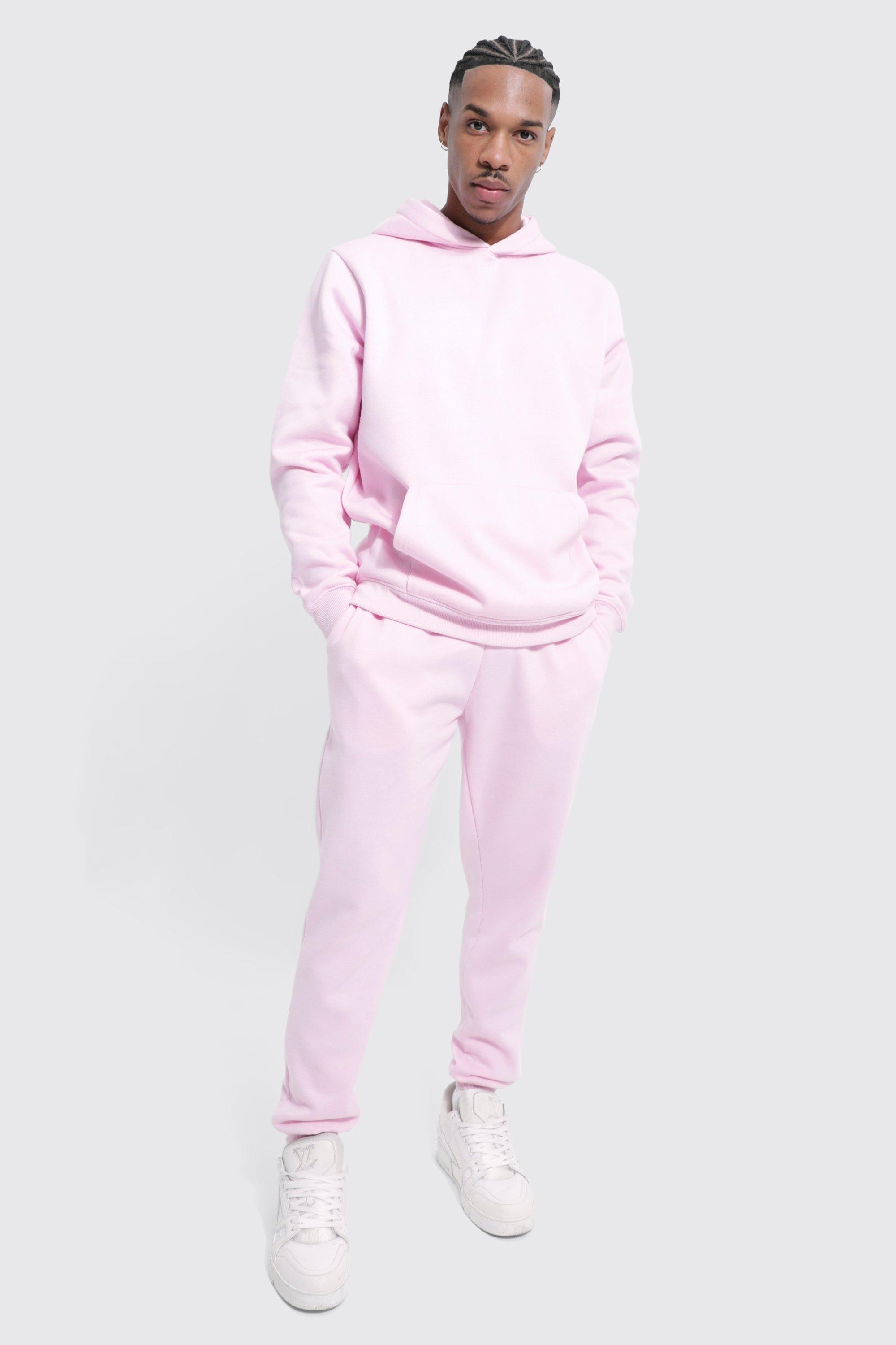 Boohooman hot sale pink tracksuit